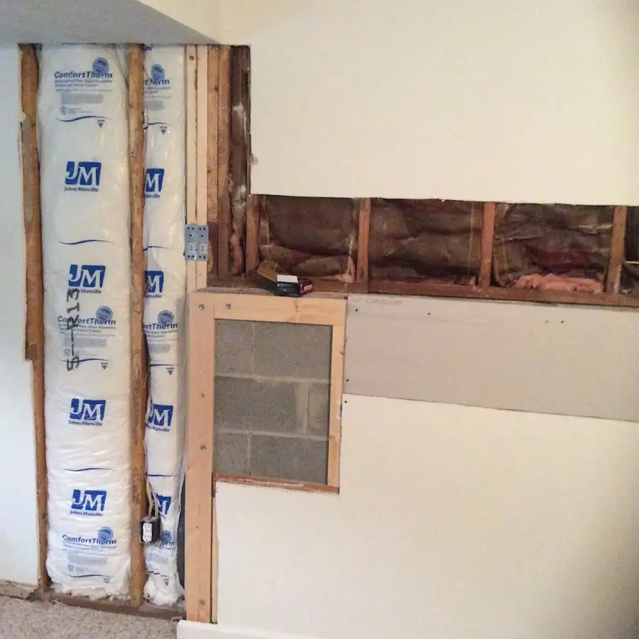 Wall insulation replacement during Odor Removal & Deodorization in Houlton